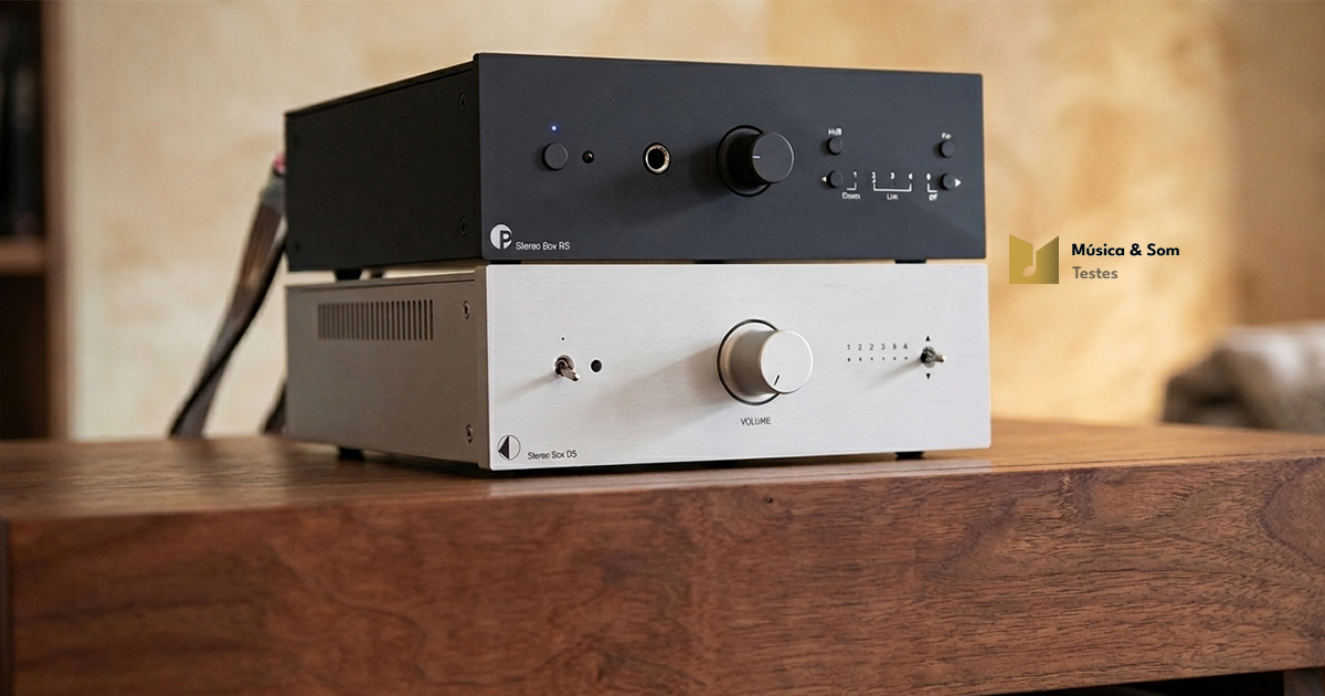 Pro-Ject Stereo Box RS vs DS3 Teste MusicaSom topo