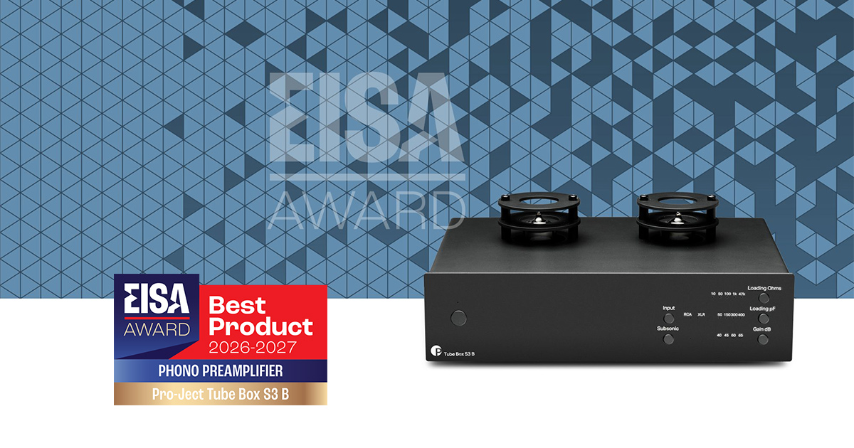 Pro-Ject TUBE BOX S3 B PHONO PREAMPLIFIER EISA 2026-2027